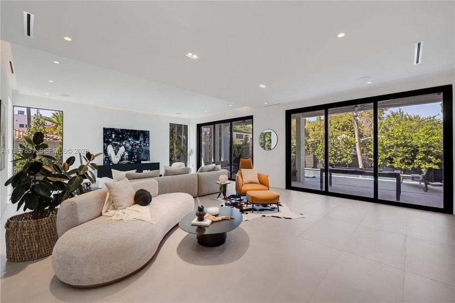 Furnished interior view inside a new home in , Miami (Image 11).