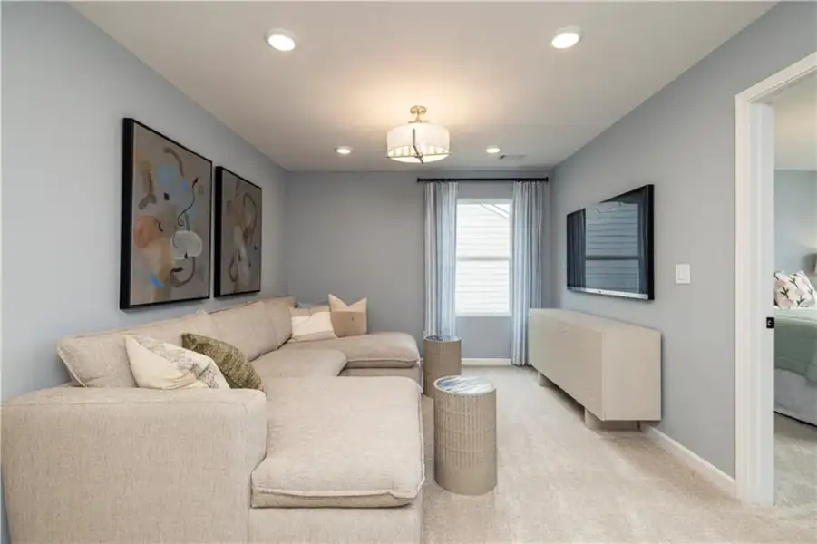 Furnished interior view inside a new home in Croftside Single Family Homes, Powder Springs (Image 13). Furnished interior view inside a new home in Croftside Single Family Homes, Powder Springs (Image 13).