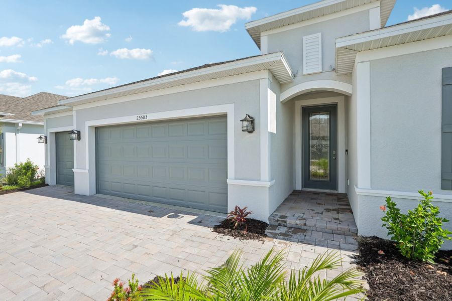 Exterior details and patio area of a home in Heritage Station, Punta Gorda (Image 35).