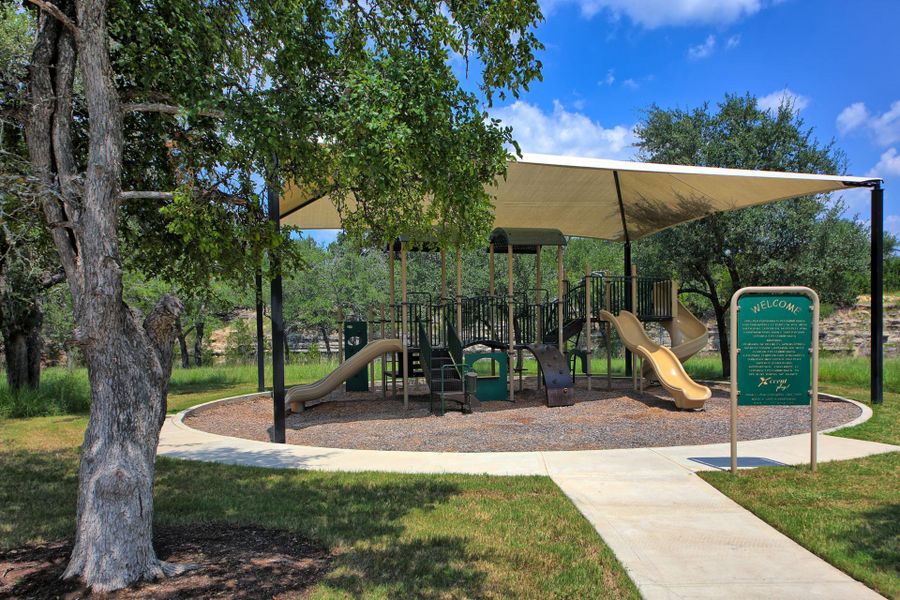 Front exterior of a new home in Clearwater Ranch, Liberty Hill, TX, highlighting curb appeal (Image 1). Front exterior of a new home in Clearwater Ranch, Liberty Hill, TX, highlighting curb appeal (Image 1).