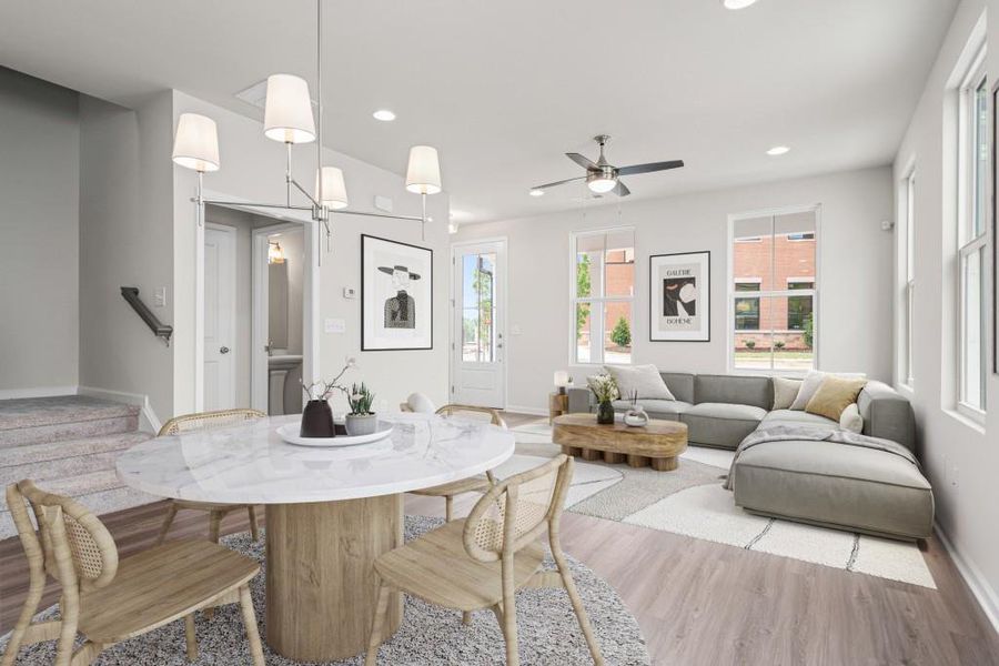 Furnished interior view inside a new home in , Auburn (Image 7).