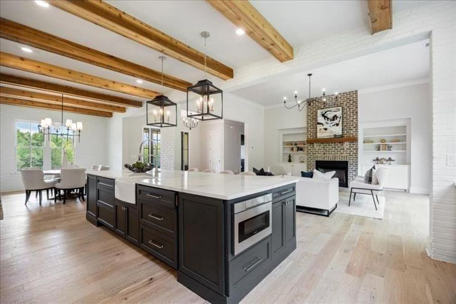Furnished interior view inside a new home in Crossroads, Alpharetta (Image 34).