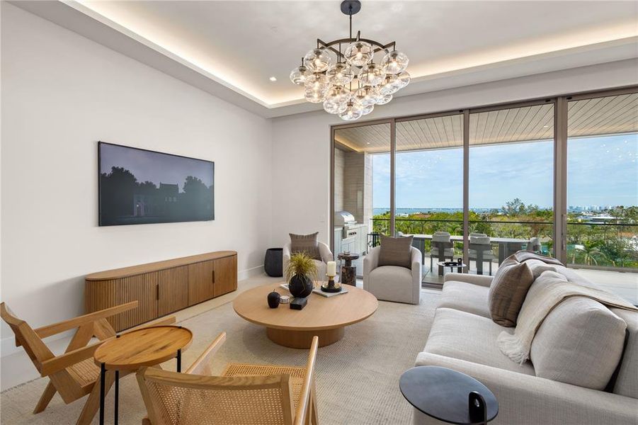 Furnished interior view inside a new home in , Longboat Key (Image 34). Furnished interior view inside a new home in , Longboat Key (Image 34).