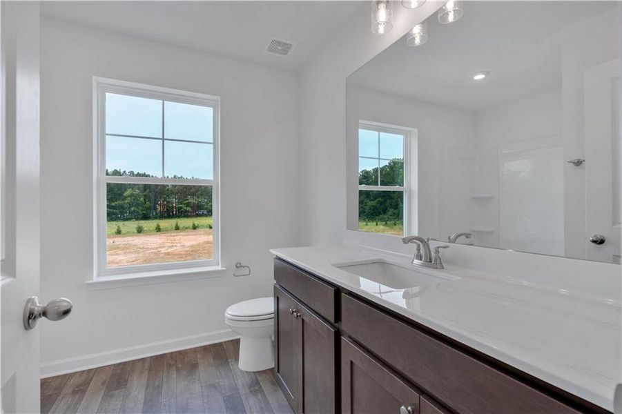 Furnished interior view inside a new home in The Overlook at Factory Shoals, Mableton (Image 11).