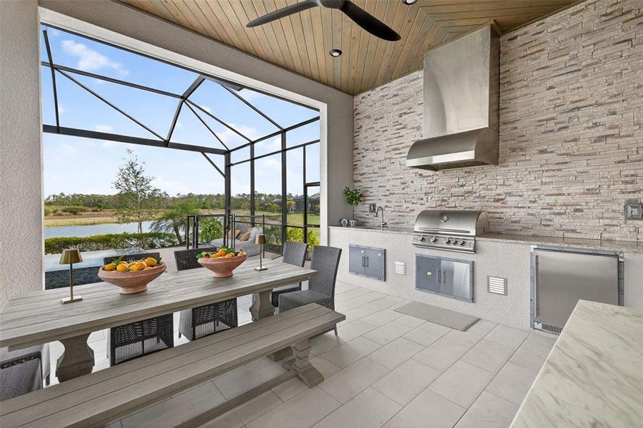 Exterior details and patio area of a home in , Fort Myers (Image 21).