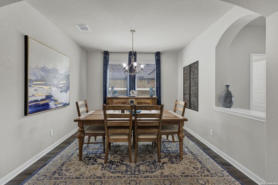 Furnished interior view inside a new home in Buffalo Crossing, Cibolo (Image 16).