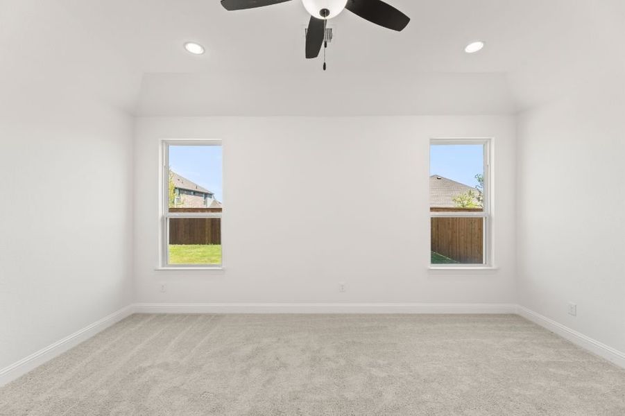 Representative unfurnished interior of a home built from the San Marcos by UnionMain Homes in Elevon, Lavon (Image 27). Representative unfurnished interior of a home built from the San Marcos by UnionMain Homes in Elevon, Lavon (Image 27).