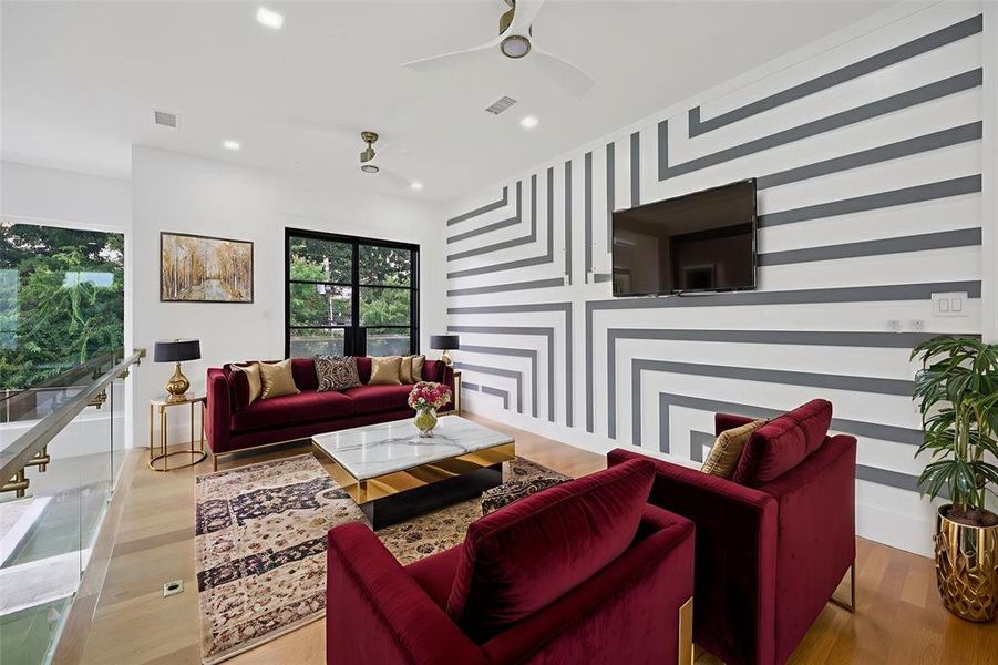 Furnished interior view inside a new home in , Dallas (Image 16).