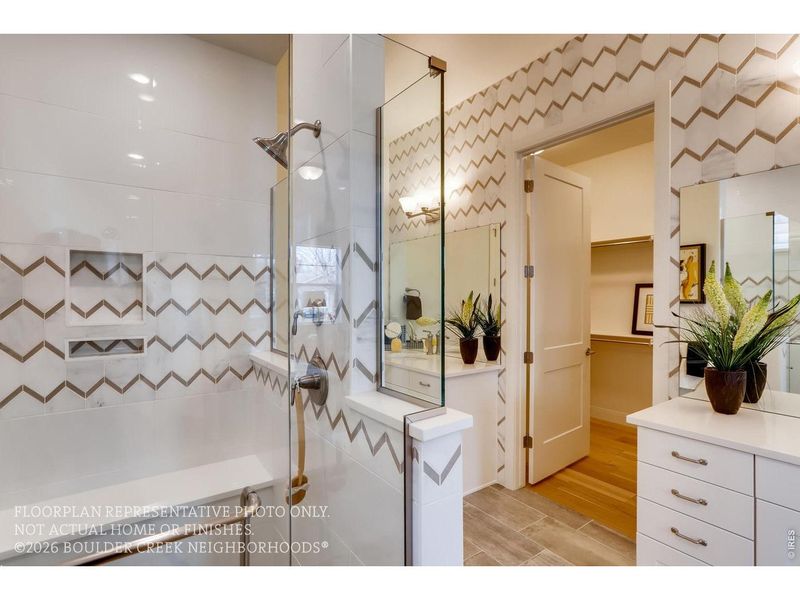 Furnished interior view inside a new home in , Boulder (Image 32). Furnished interior view inside a new home in , Boulder (Image 32).