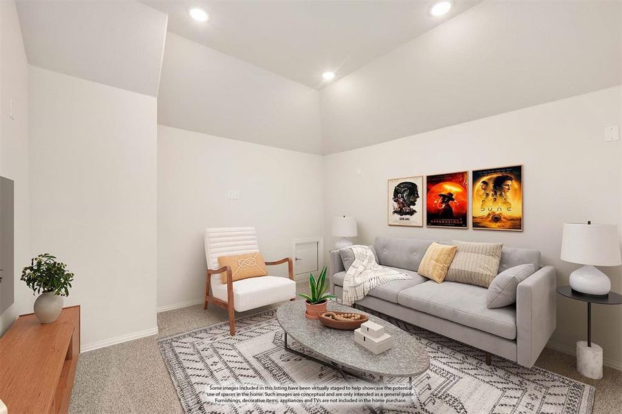 Furnished interior view inside a new home in Ridge Ranch Classic 50, Mesquite (Image 18). Furnished interior view inside a new home in Ridge Ranch Classic 50, Mesquite (Image 18).