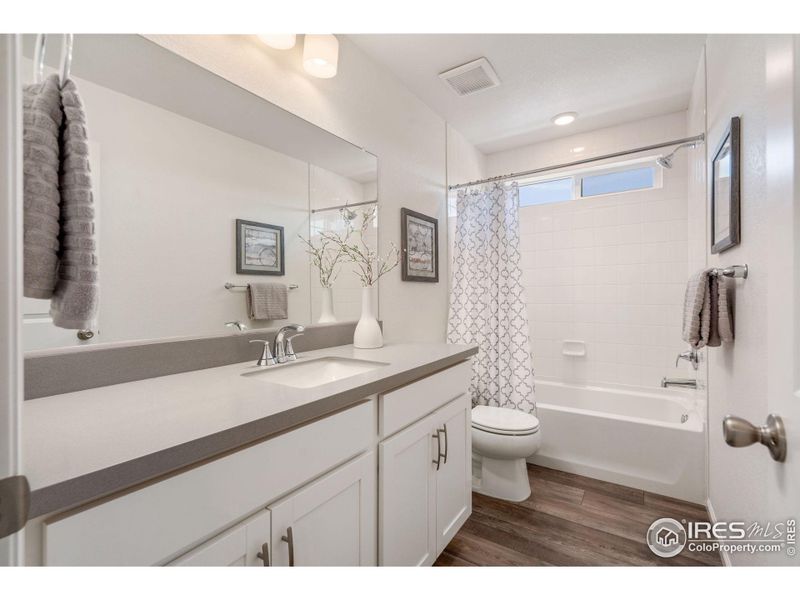 Main Bathroom 2nd Level Offers a Modern Feel with Upgraded Features