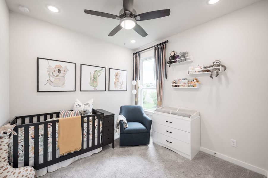 Representative furnished interior of a home built from the Caddo by Tri Pointe Homes in Mason Woods, Cypress (Image 18).
