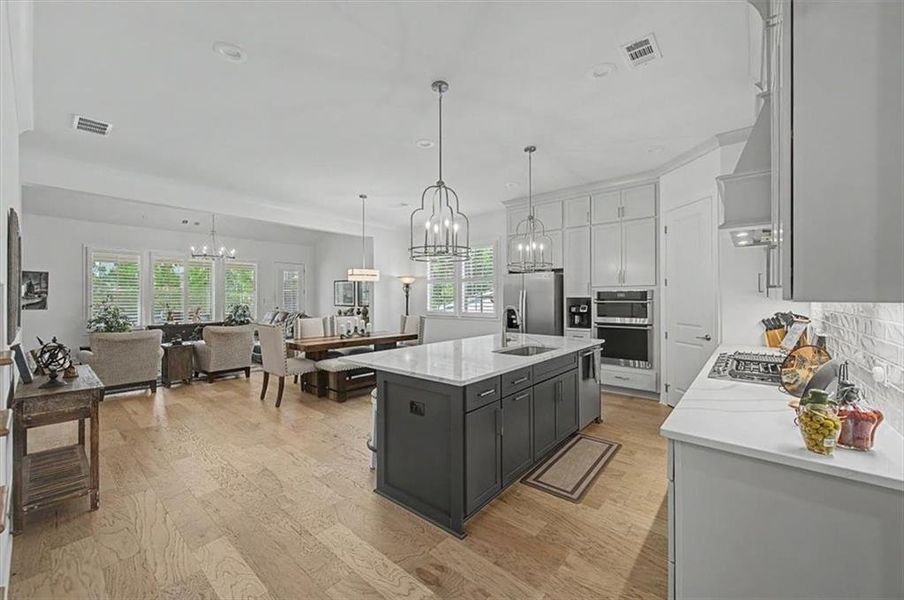 Furnished interior view inside a new home in Lakeside at River Green, Canton (Image 10).