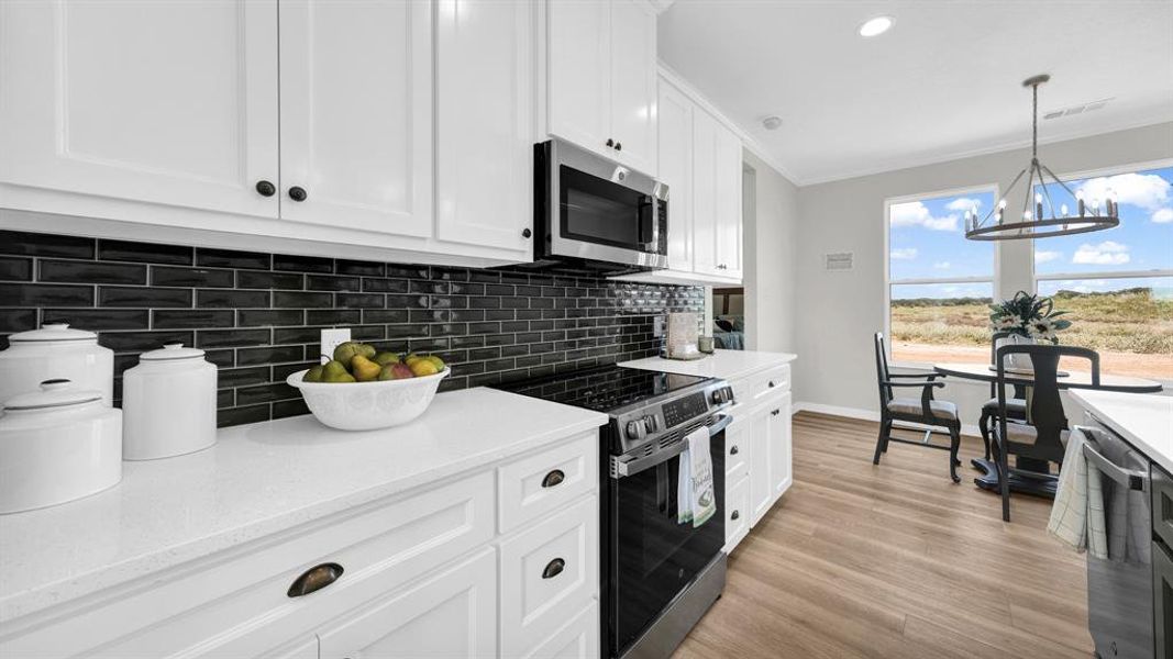 Furnished interior view inside a new home in Parallel Pastures, Poolville (Image 11).