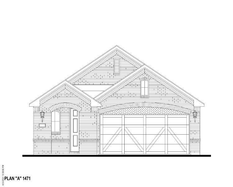 Plan 1471 Elevation A