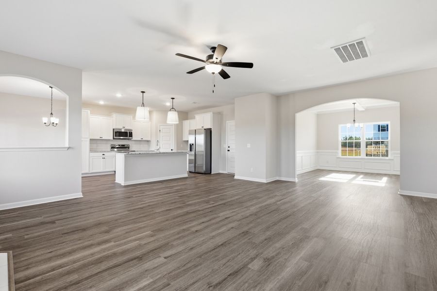Representative unfurnished interior of a home built from the The Screven by RTS Homes in Tibet Road at Sassafras, Allenhurst (Image 30).