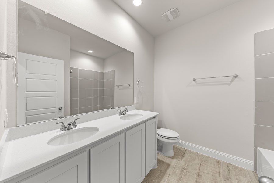 Representative exterior photo of a completed home built from the Kingston by Impression Homes in Timberbrook, Justin, TX (Image 25).