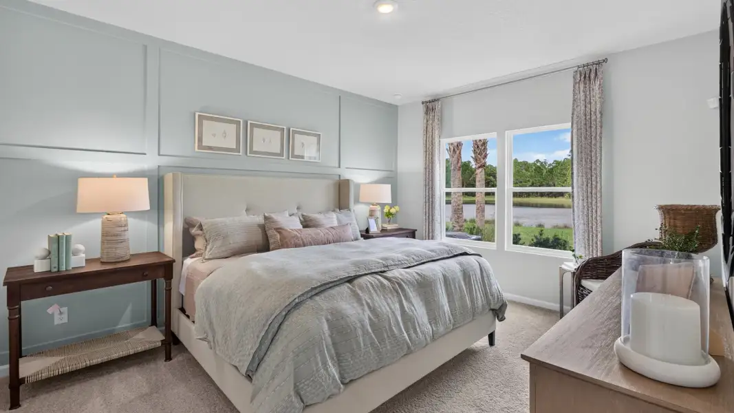 Furnished interior view inside a new home in American Village, Palm Coast (Image 12).