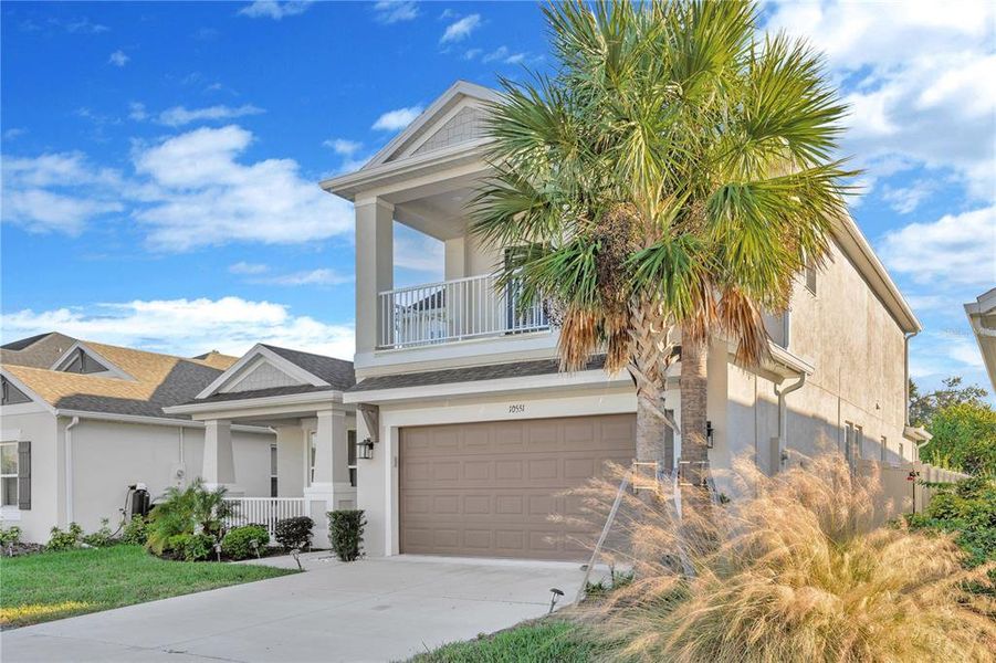 Front exterior of a new home in , Riverview, FL, highlighting curb appeal (Image 29). Front exterior of a new home in , Riverview, FL, highlighting curb appeal (Image 29).
