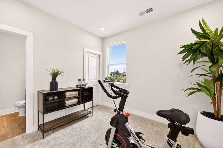 Furnished interior view inside a new home in Context at Oakhurst, Charlotte (Image 23).