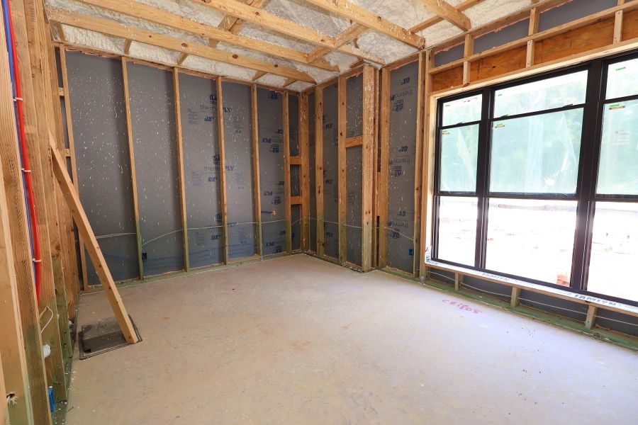 In-progress construction of a new home in The Highlands Encore - Harbor Collection, Porter, TX (Image 5).