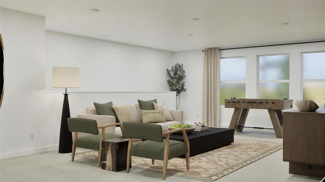 Furnished interior view inside a new home in Ashland, Angleton (Image 3).