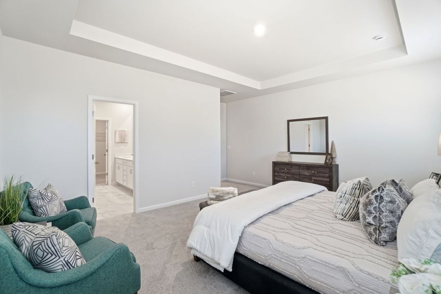 Furnished interior view inside a new home in Waxhaw Landing, Monroe (Image 14).