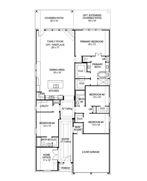 2D floor plan layout of this home in Two Step Farm, Montgomery, TX (Image 3). 2D floor plan layout of this home in Two Step Farm, Montgomery, TX (Image 3).