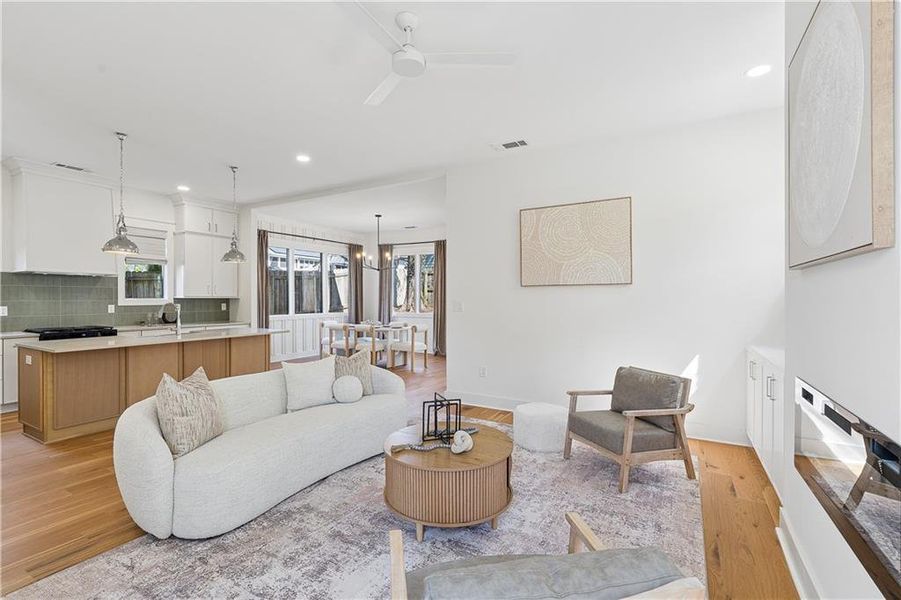 Furnished interior view inside a new home in , Atlanta (Image 5).