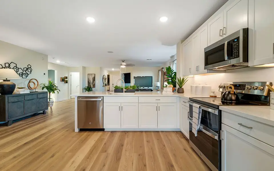 Representative furnished interior of a home built from the Comal by CastleRock Communities in Perkinsville, Chino Valley (Image 8). Representative furnished interior of a home built from the Comal by CastleRock Communities in Perkinsville, Chino Valley (Image 8).