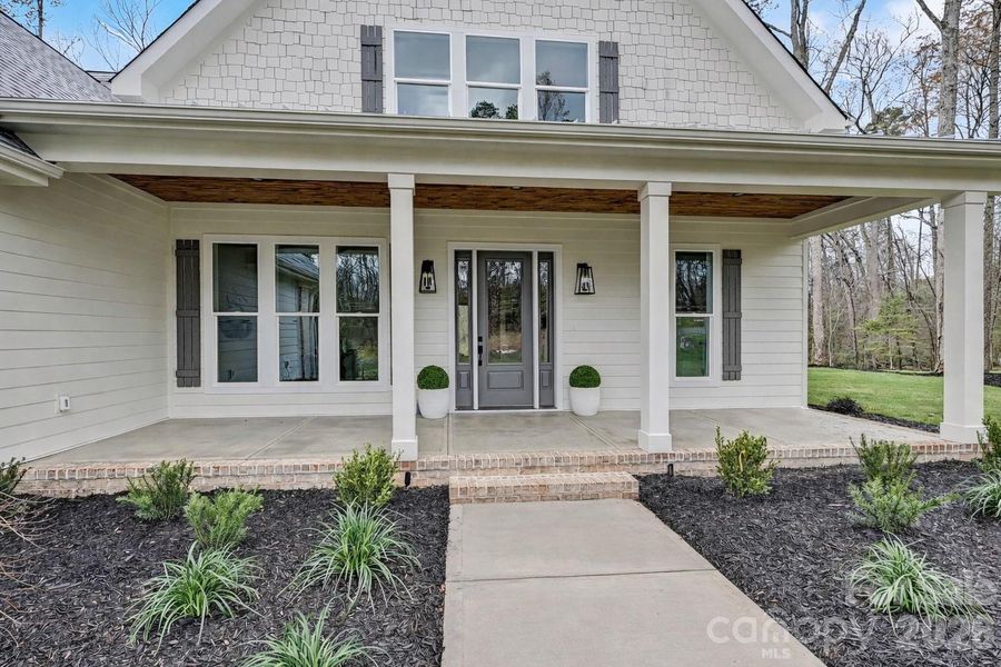 Exterior details and patio area of a home in , Clover (Image 3).