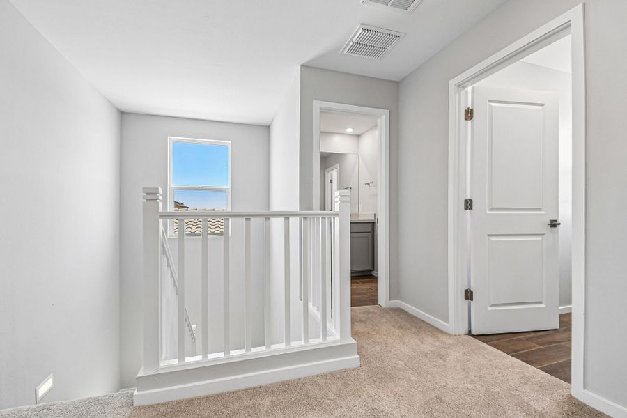 A room with white doors. A room with white doors.