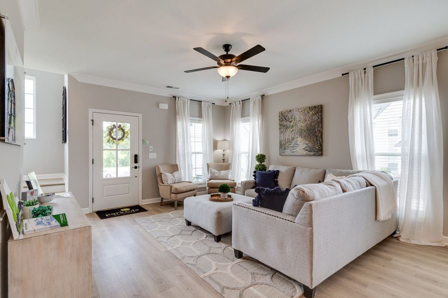 Representative furnished interior of a home built from the Emery by Parkside Builders in The Woods, Gallatin (Image 6).