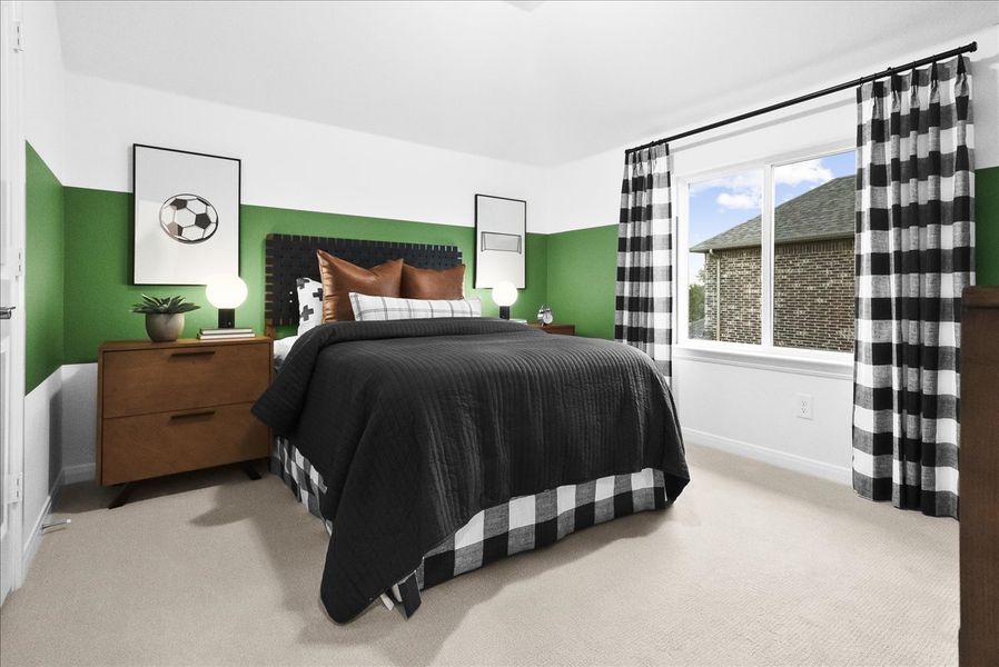 Furnished interior view inside a new home in Keeneland, Aubrey (Image 17).
