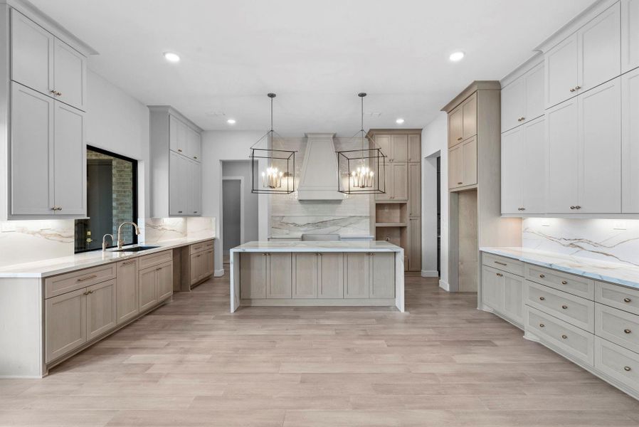 View of kitchen from the living area