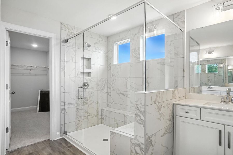 Furnished interior view inside a new home in Hampton Woods, Charlotte (Image 17). Furnished interior view inside a new home in Hampton Woods, Charlotte (Image 17).