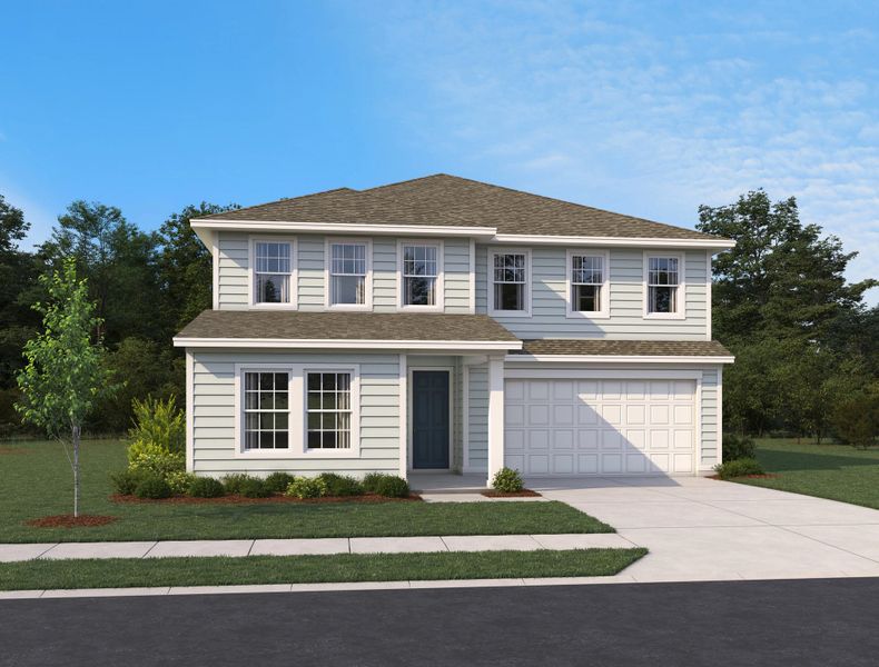 Representative exterior photo of a completed home built from the Duval II by Ashton Woods in Weslyn Park, St. Cloud, FL (Image 24).