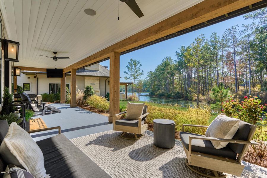 Exterior details and patio area of a home in , Montgomery (Image 28).