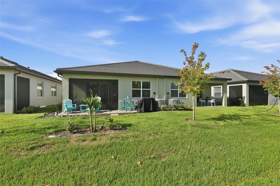 Exterior details and patio area of a home in Prosperity Lakes Active Adult, Parrish (Image 31).