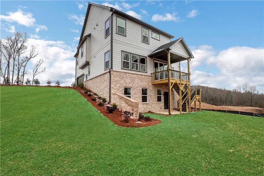 Exterior details and patio area of a home in Acacia, Cumming (Image 4). Exterior details and patio area of a home in Acacia, Cumming (Image 4).