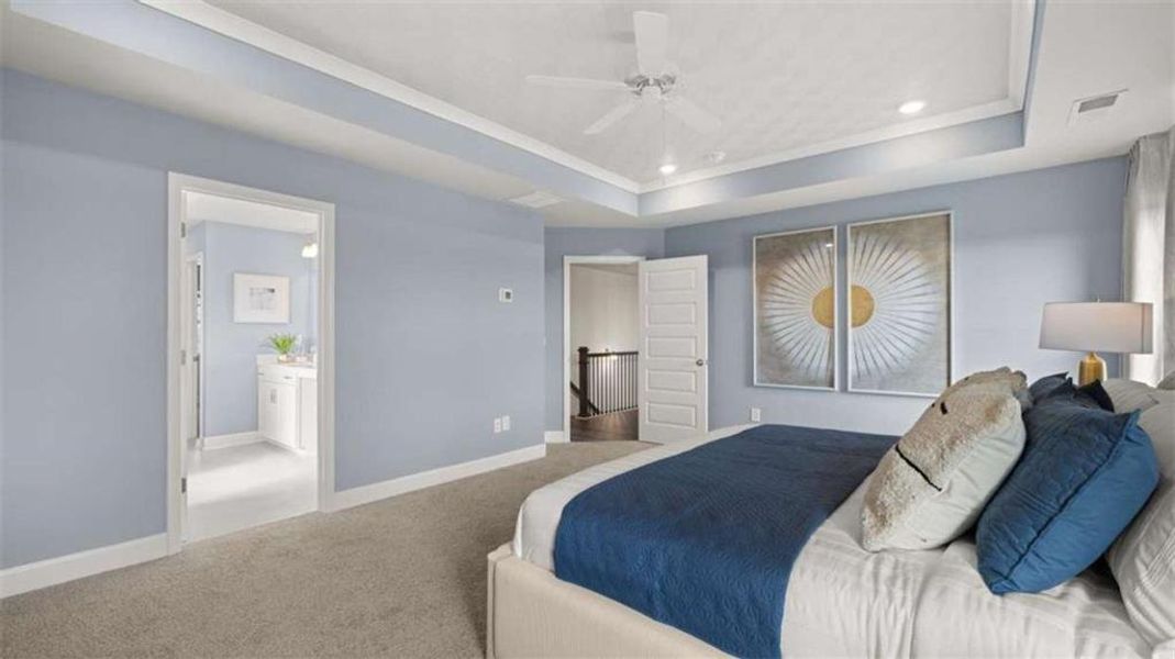 Furnished interior view inside a new home in Evergreen Crossing, Locust Grove (Image 32).