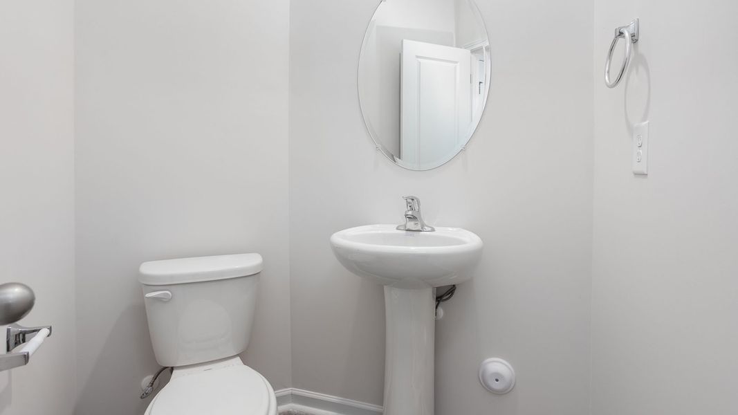 Furnished interior view inside a new home in The Gables at Edinborough Townes, Gibsonville (Image 7).