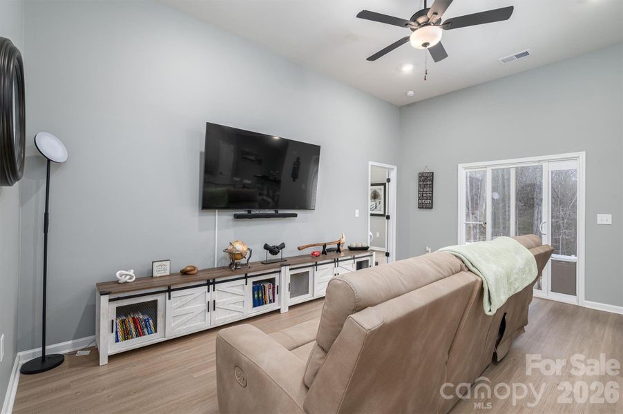Living Room looking towards rear of house
