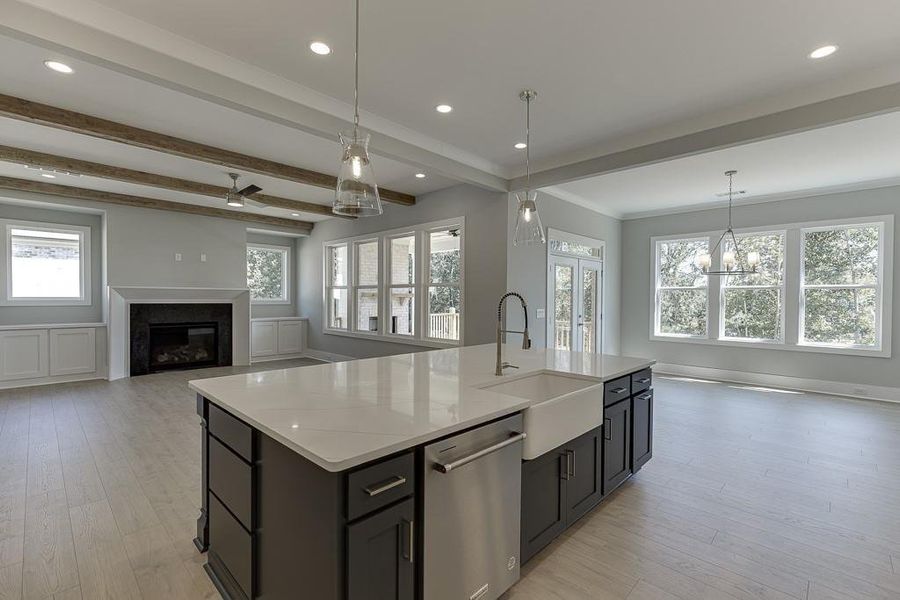 Furnished interior view inside a new home in , Buford (Image 17).