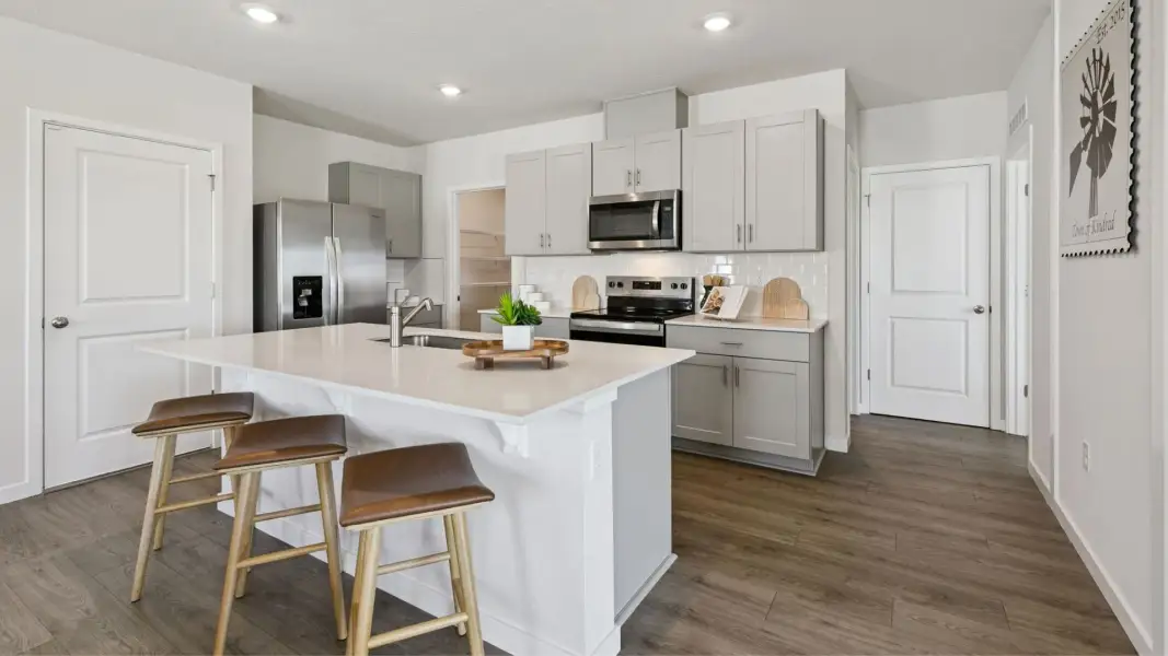 Furnished interior view inside a new home in Harmony West, St. Cloud (Image 9).