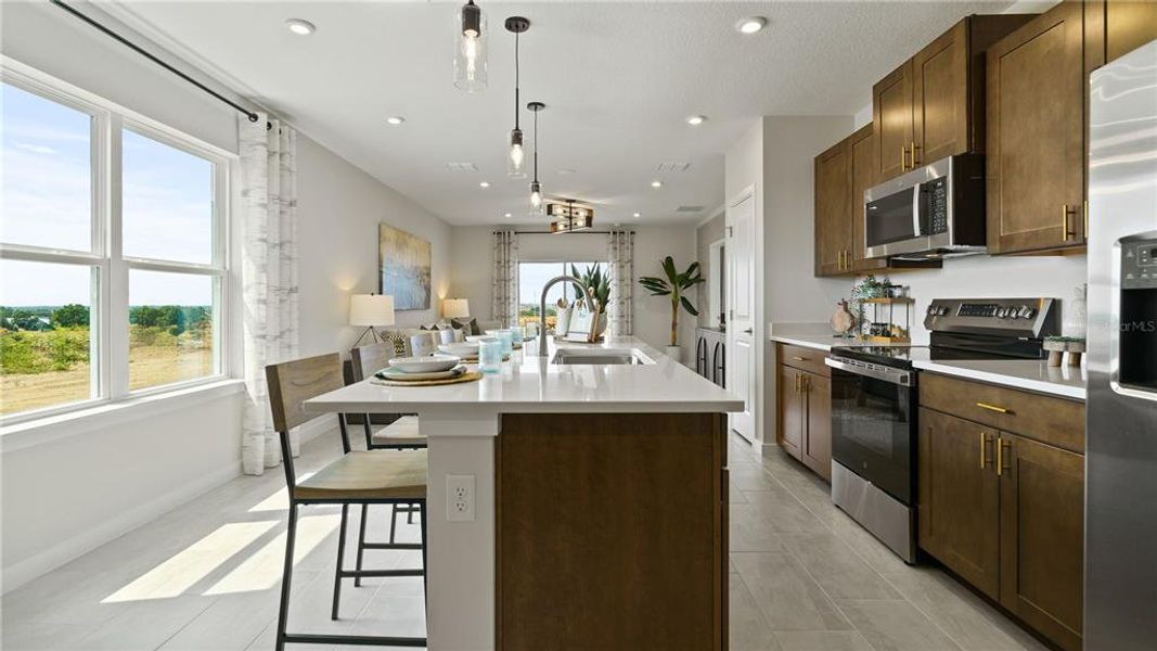 Furnished interior view inside a new home in Hamilton Bluff, Haines City (Image 29).