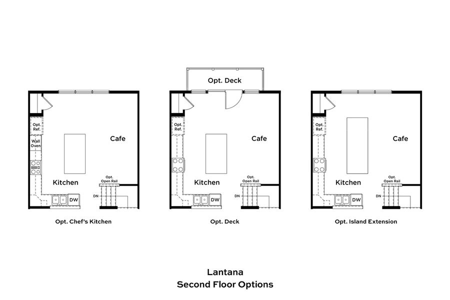 2D floor plan layout for the Lantana End Unit by DRB Homes in Parkview at Hamlin, Winter Garden, FL (Image 25).