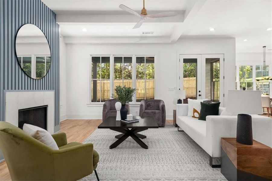 Furnished interior view inside a new home in , Atlanta (Image 25).