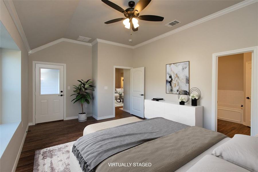 Furnished interior view inside a new home in , Mabank (Image 28).