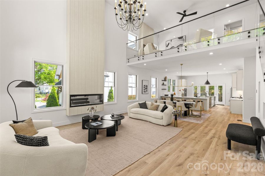 Furnished interior view inside a new home in , Charlotte (Image 29).